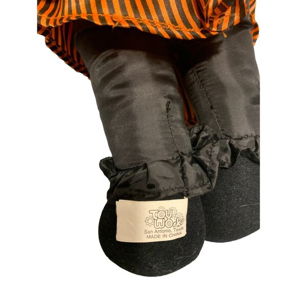 New Toy Works Felix The Cat Plush Stuffed Animal Doll Toy Orange Black Outfit Ha - Picture 5 of 6